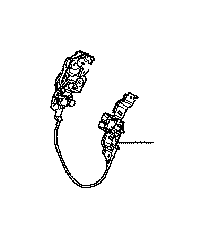 View 7260353010 LOCK SUB-ASSEMBLY,  REAR SEAT BACK,  RIGHT Full-Sized Product Image