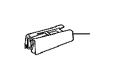 View 7114960090E1 Seat Track Cover (Left, Front) Full-Sized Product Image
