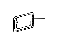 View 725970E040E0 BEZEL,  RECLINING REMOTE CONTROL LEVER,  NO. 1 Full-Sized Product Image