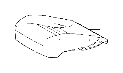 View 711010E090C1 Seat Cover (Right, Front) Full-Sized Product Image