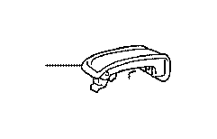 View 7205348030A0 Seat Back Recliner Adjustment Handle (Right) Full-Sized Product Image
