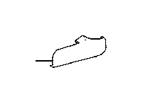 View 7139648030C0 Seat Hinge Cover (Left) Full-Sized Product Image
