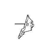 View 7187648160E0 Seat Back Recliner Adjustment Mechanism Cover (Left, Rear) Full-Sized Product Image