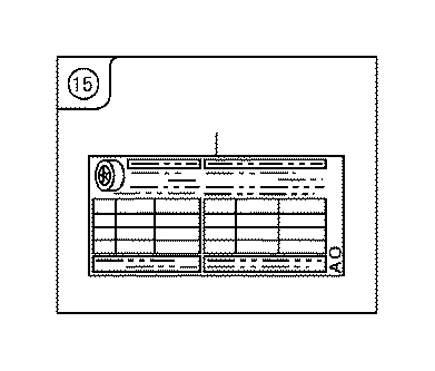 View 4266153260 LABEL,  TIRE PRESSURE INFORMATION Full-Sized Product Image
