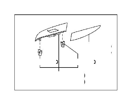View 742620E020B0 Door Panel Insert (Left, Rear) Full-Sized Product Image