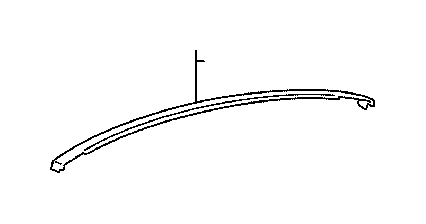 View 7555553050E1 Roof Drip Molding (Right) Full-Sized Product Image