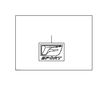 View 7536278010 Fender Emblem (Front) Full-Sized Product Image