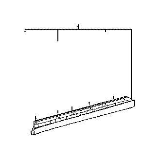 View 7579378010 Door Molding Seal (Front, Upper) Full-Sized Product Image