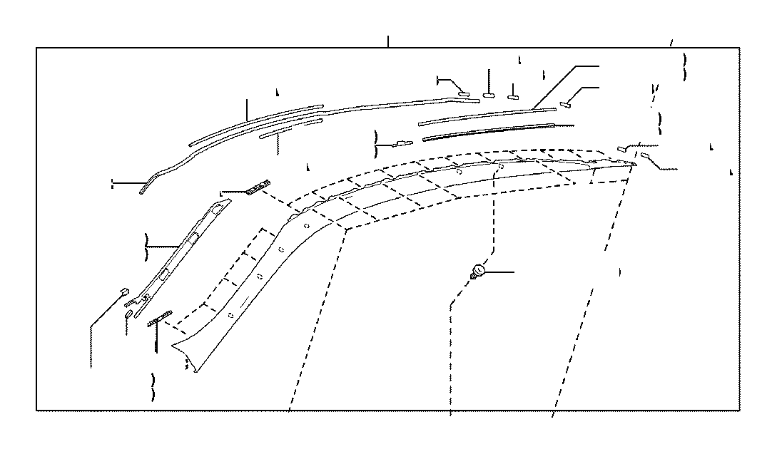 View 7558211010 Roof Panel Reveal Molding (Left, Upper) Full-Sized Product Image
