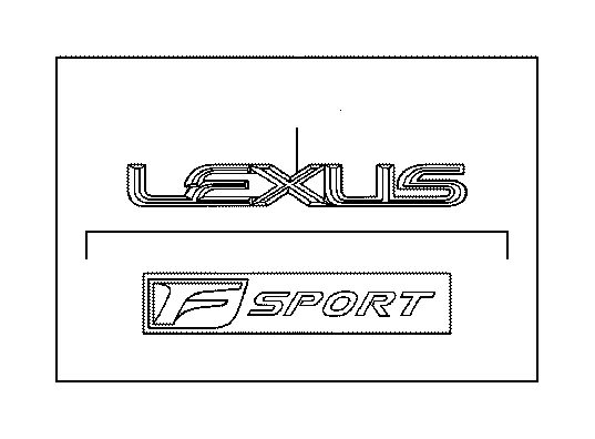 View 7544650020 Deck Lid Emblem Full-Sized Product Image