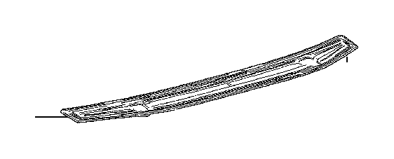 View 7687624030 INSERT,  REAR SPOILER Full-Sized Product Image