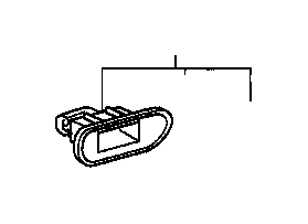 View 8123133010 Courtesy Light Lens (Right, Front, Rear) Full-Sized Product Image