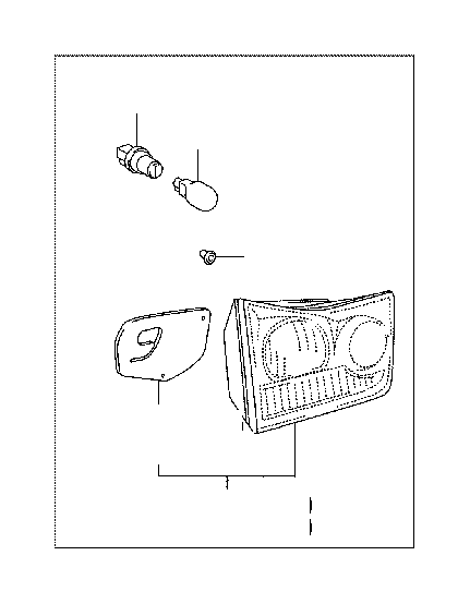 View 8159148061 Tail Light (Left, Rear) Full-Sized Product Image