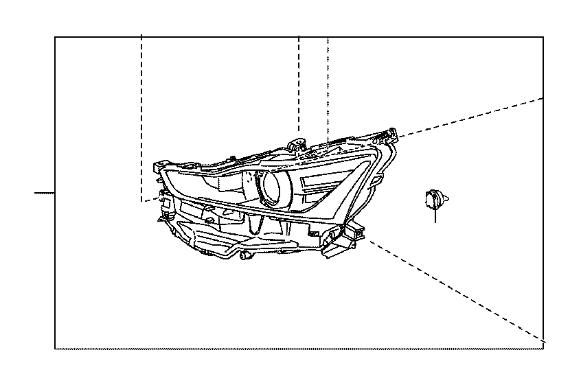 2015 Lexus IS 350 Headlight (Right). LED, FULL, SPEC 8114553721