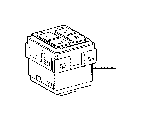 View 847520E010 Seat Heater Switch Full-Sized Product Image
