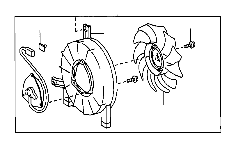 View 8859060030 A/C Condenser Fan (Lower) Full-Sized Product Image