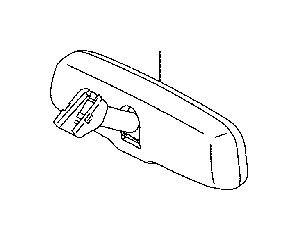 View 87810AC091 Interior Rear View Mirror Full-Sized Product Image