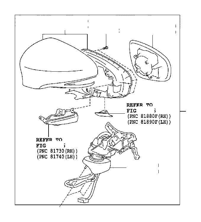 View 8794A30E00C0 Door Mirror Cover (Left) Full-Sized Product Image