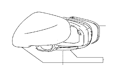 View 8791A53411D0 Door Mirror Cover (Right) Full-Sized Product Image