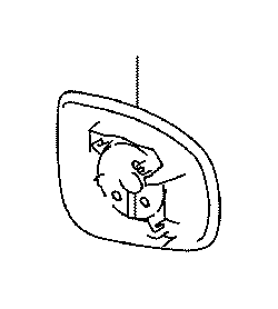View 8793148540 Door Mirror Glass (Right) Full-Sized Product Image