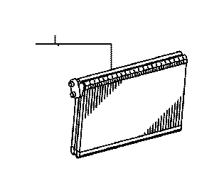 View 8850111030 A/C Evaporator Core Full-Sized Product Image