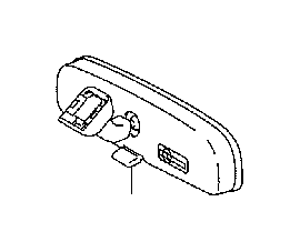 View 878100W200 Interior Rear View Mirror Full-Sized Product Image