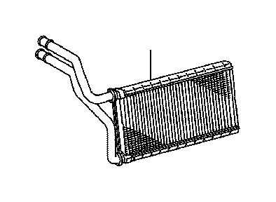 View 8710706100 HVAC Heater Core Full-Sized Product Image