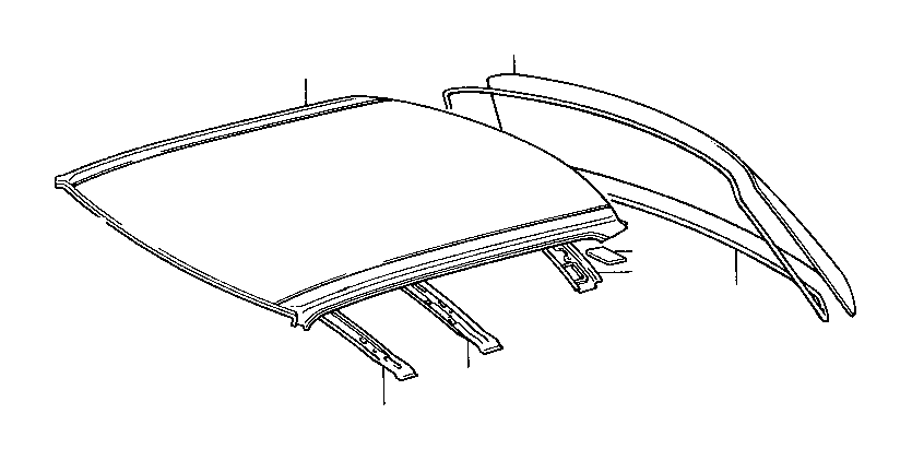View 6314132050 REINFORCEMENT,  ROOF PANEL,  CENTER Full-Sized Product Image