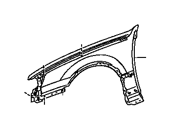 View 5380133030 FENDER SUB-ASSEMBLY,  FRONT RIGHT Full-Sized Product Image