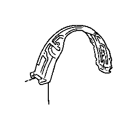 View 5387533060 LINER,  FRONT FENDER,  RIGHT Full-Sized Product Image