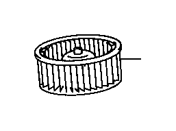 View 8710520110 HVAC Blower Motor Wheel (Lower) Full-Sized Product Image