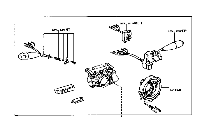 View 8465233070 SWITCH ASSEMBLY,  WINDSHIELD WIPER Full-Sized Product Image
