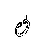 View 9052179008 RING,  HOLE SNAP (FOR DIFF. DRIVE PINION BEARING CAGE) Full-Sized Product Image