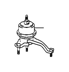 View INSULATOR,  ENGINE MOUNTING,  RIGHT(FOR TRANSVERSE ENGINE) Full-Sized Product Image