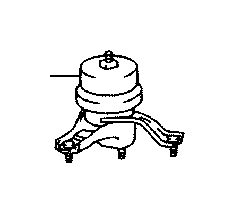 View INSULATOR,  ENGINE MOUNTING,  RIGHT(FOR TRANSVERSE ENGINE) Full-Sized Product Image 1 of 7