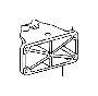 View Engine Mount Bracket (Right, Front) Full-Sized Product Image 1 of 3