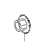 View Engine Timing Crankshaft Sprocket Full-Sized Product Image