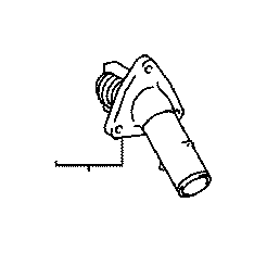 View WATER INLET SUB-ASSEMBLY,  WITH THERMOSTAT Full-Sized Product Image