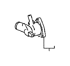 View WATER INLET SUB-ASSEMBLY,  WITH THERMOSTAT Full-Sized Product Image