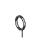 View GASKET,  WATER INLET HOUSING,  NO. 2 Full-Sized Product Image