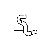 View Engine Coolant Hose Full-Sized Product Image 1 of 5