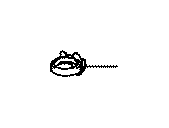 View Headlight Washer Hose Clamp (Left, Right, Lower) Full-Sized Product Image
