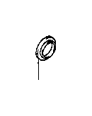 View RACE,  THRUST BEARING (FOR INPUT SHAFT REAR) Full-Sized Product Image 1 of 4