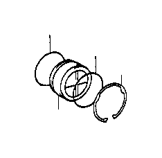 View RING,  HOLE SNAP (FOR 2ND COAST BRAKE COVER) Full-Sized Product Image