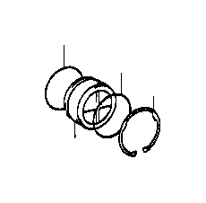 View RING,  HOLE SNAP (FOR 2ND COAST BRAKE COVER) Full-Sized Product Image