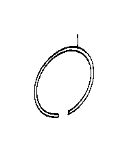 View RING,  SHAFT SNAP(FOR 2ND BRAKE PISTON RETURN SPRING SEAT) Full-Sized Product Image 1 of 10
