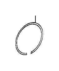 View RING,  SHAFT SNAP(FOR 2ND BRAKE PISTON RETURN SPRING SEAT) Full-Sized Product Image