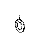 View BEARING,  THRUST NEEDLE ROLLER (FOR INPUT SHAFT FRONT) Full-Sized Product Image