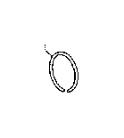 View RING,  SHAFT SNAP (FOR DIRECT CLUTCH PISTON RETURN SPRING) Full-Sized Product Image 1 of 10