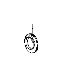 View BEARING,  THRUST NEEDLE ROLLER (FOR INPUT SHAFT FRONT) Full-Sized Product Image